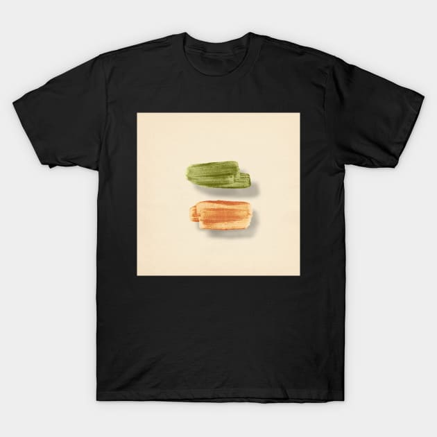 Brush strokes and shadows T-Shirt by WhalesWay